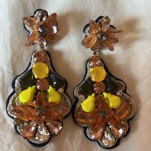 JCrew Jeweled Statement Earrings